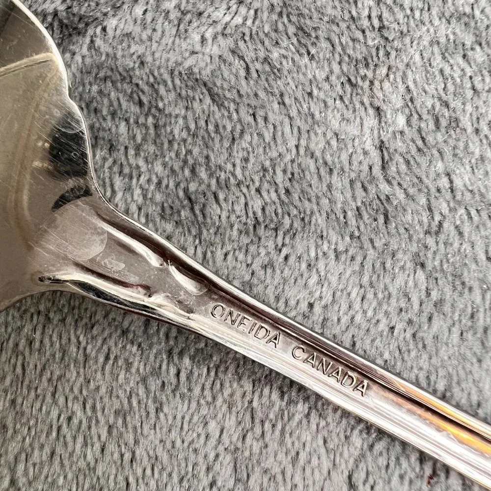Oneida True Rose Flatware Lot 21 pc Stainless Steel Set Forks Spoons Serving
